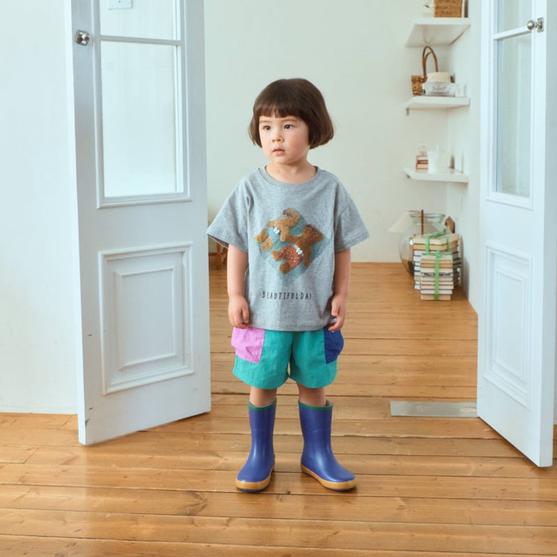 Firstblue - Korean Children Fashion - #littlefashionista - Mid Cargo Combi Pants - 5