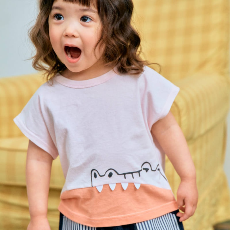Firstblue - Korean Children Fashion - #magicofchildhood - Crocodile Drop Tee - 6
