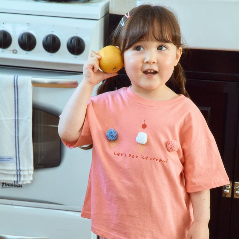 Firstblue - Korean Children Fashion - #magicofchildhood - Ice Cream Short Sleeve Tee - 6