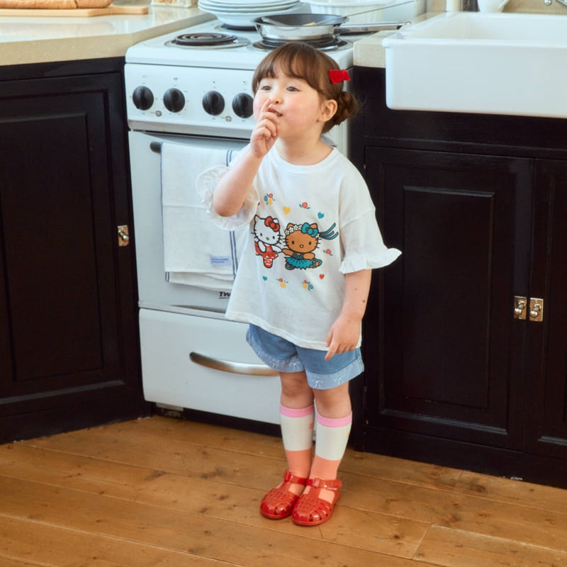 Firstblue - Korean Children Fashion - #magicofchildhood - Ballet Cat Frill Tee - 5