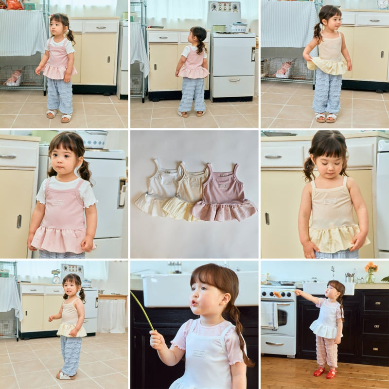 Firstblue - Korean Children Fashion - #magicofchildhood - Ribbed Balloon Sleeveless Tee