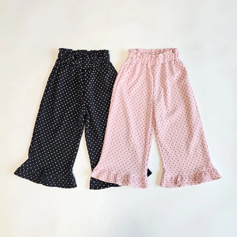 Firstblue - Korean Children Fashion - #magicofchildhood - Tom Dot Frill Pants - 2