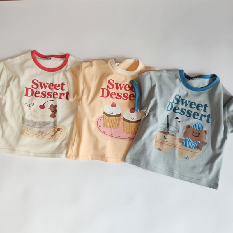 Firstblue - Korean Children Fashion - #minifashionista - Dessert Short Sleeve Tee - 11