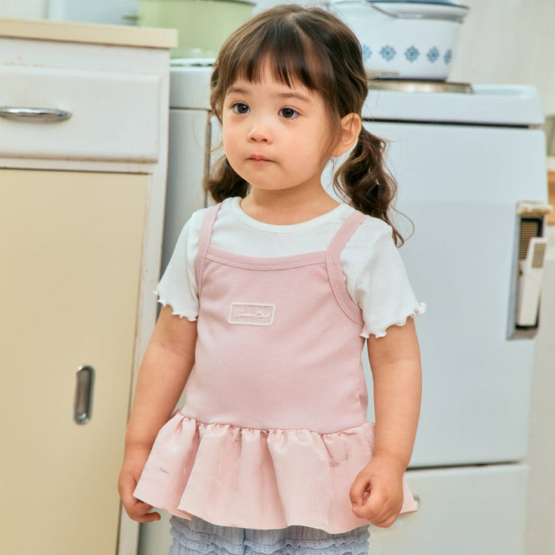 Firstblue - Korean Children Fashion - #minifashionista - Ribbed Balloon Sleeveless Tee - 2