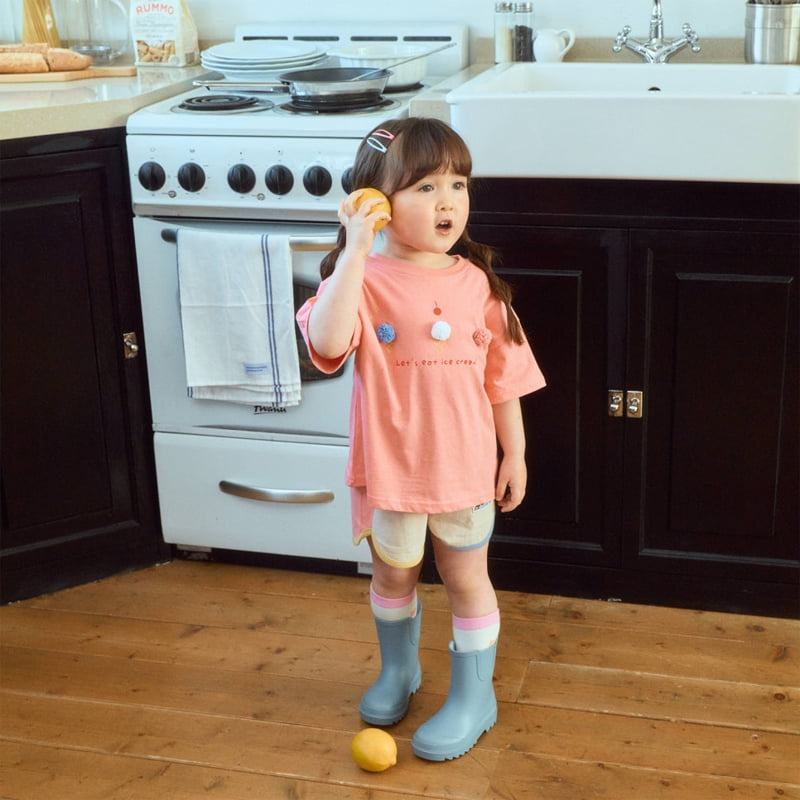 Firstblue - Korean Children Fashion - #prettylittlegirls - Ice Cream Short Sleeve Tee - 8