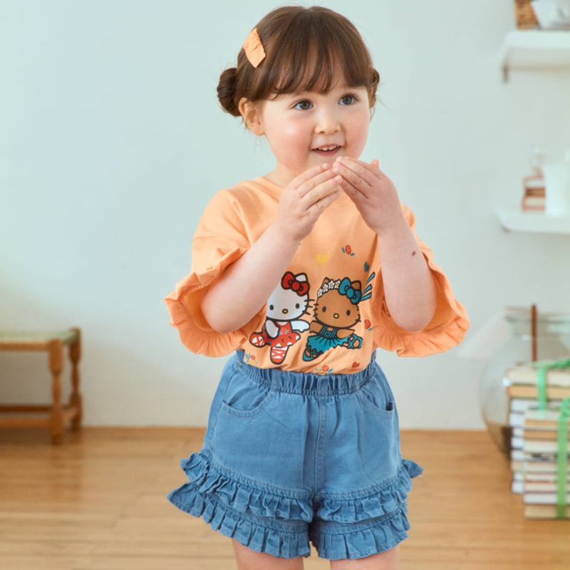 Firstblue - Korean Children Fashion - #prettylittlegirls - Ballet Cat Frill Tee - 7