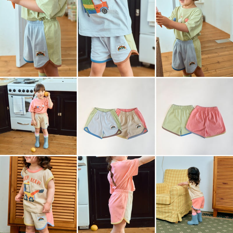 Firstblue - Korean Children Fashion - #prettylittlegirls - Color Block Shorts