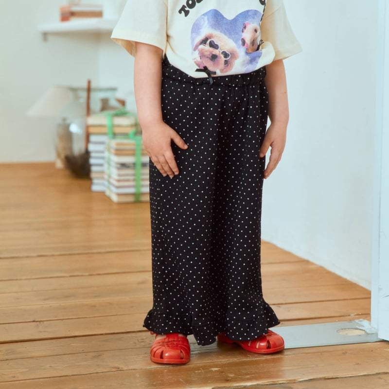 Firstblue - Korean Children Fashion - #minifashionista - Tom Dot Frill Pants - 4
