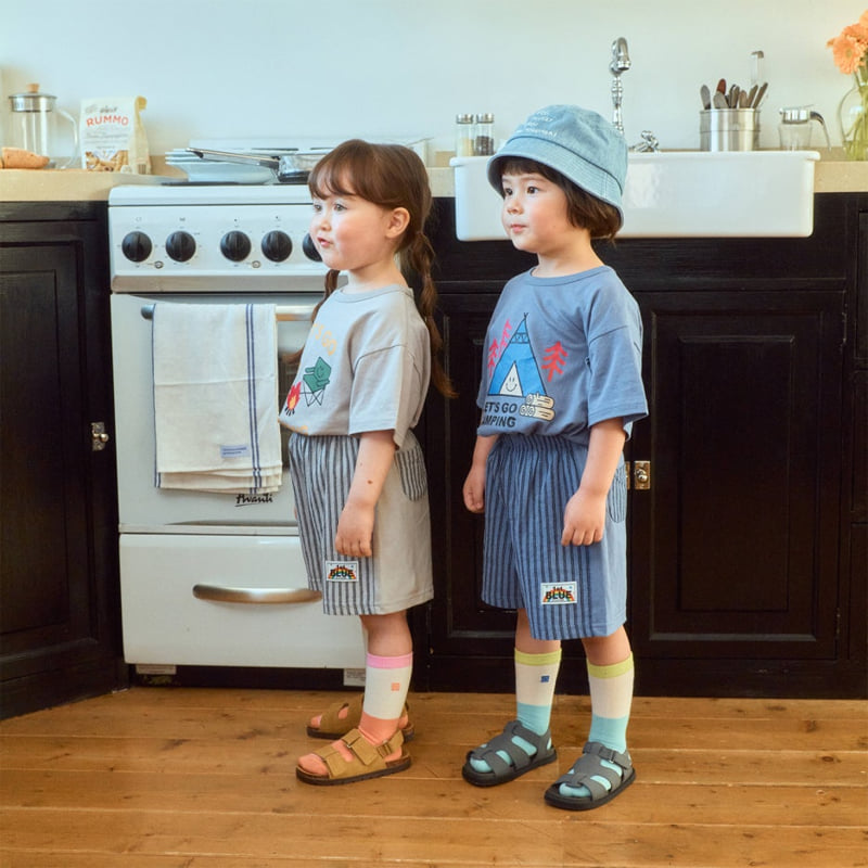 Firstblue - Korean Children Fashion - #stylishchildhood - Camping Short Sleeve Tee - 5