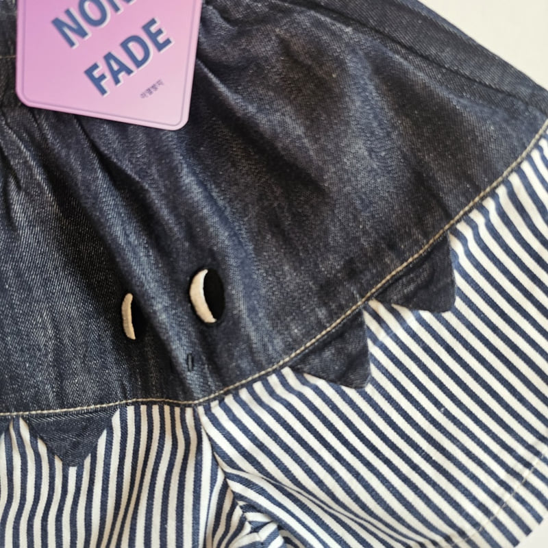 Firstblue - Korean Children Fashion - #stylishchildhood - Vintage Dino Denim Shorts - 3