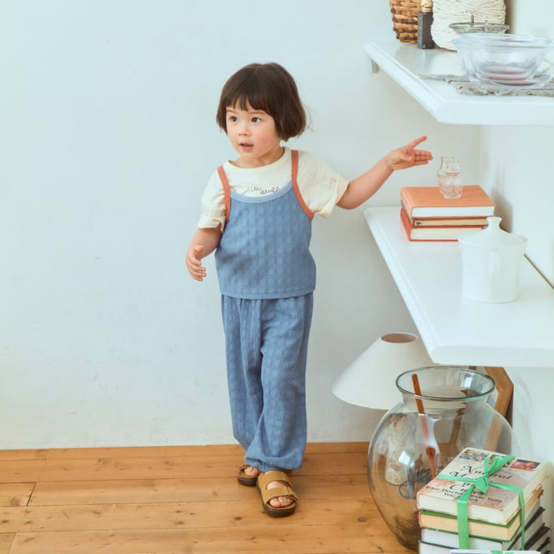 Firstblue - Korean Children Fashion - #todddlerfashion - Binding Contrast Strap Sleeveless - 11