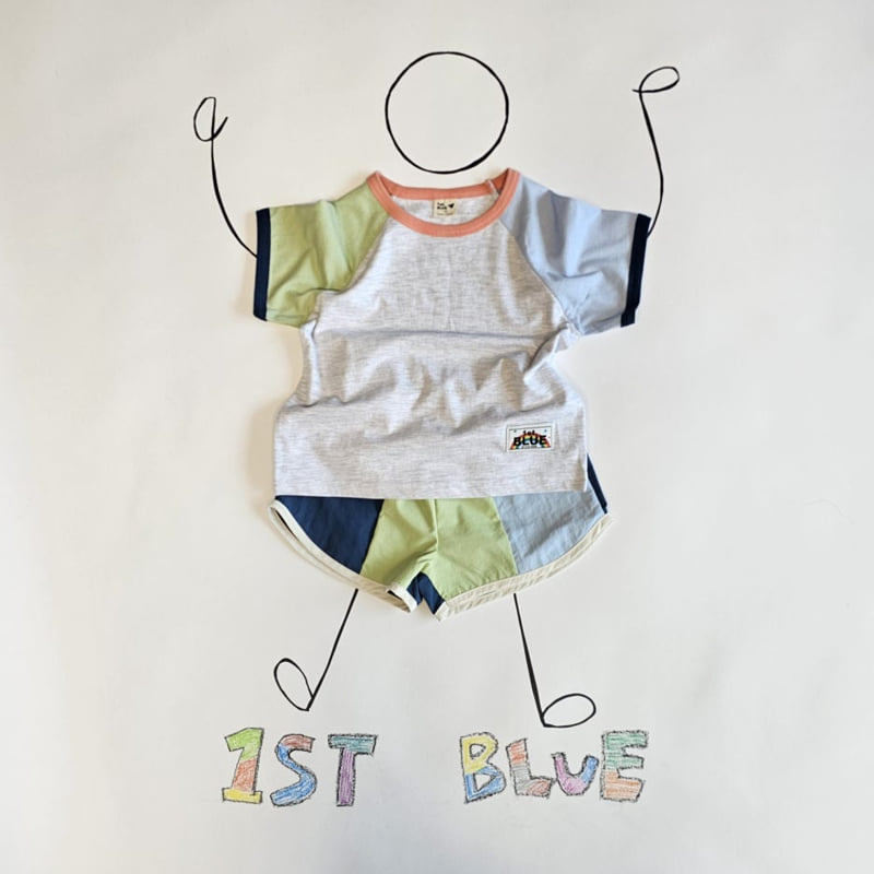 Firstblue - Korean Children Fashion - #todddlerfashion - First Raglan Short Sleeve Tee - 5