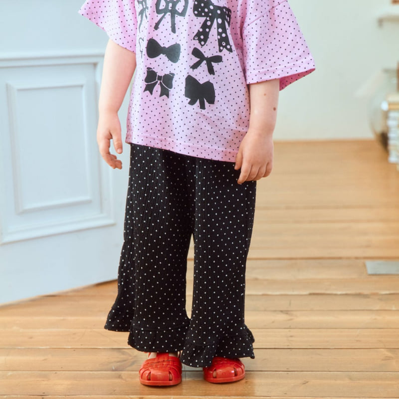 Firstblue - Korean Children Fashion - #todddlerfashion - Tom Dot Frill Pants - 5