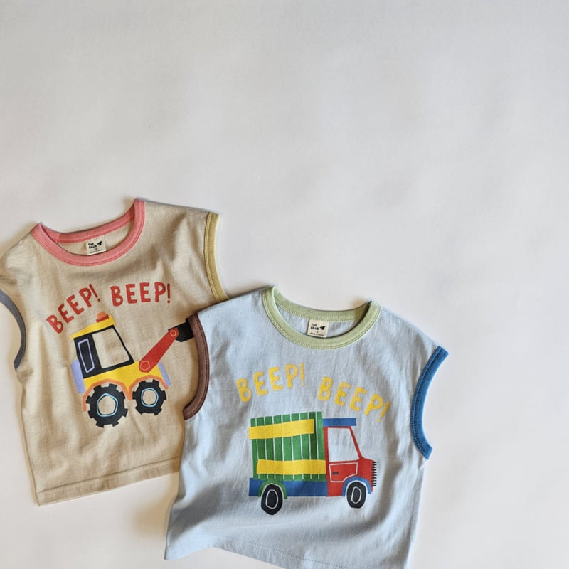 Firstblue - Korean Children Fashion - #toddlerclothing - Car Sleeveless Tee - 11