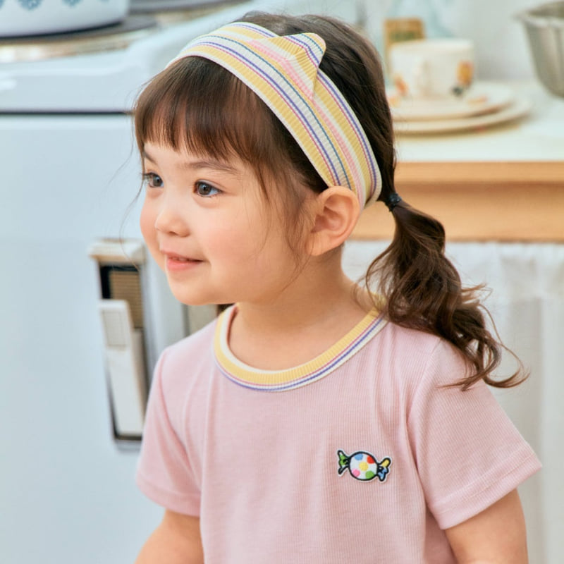 Firstblue - Korean Children Fashion - #toddlerclothing - Lala Ribbed Short Sleeve Tee - 7