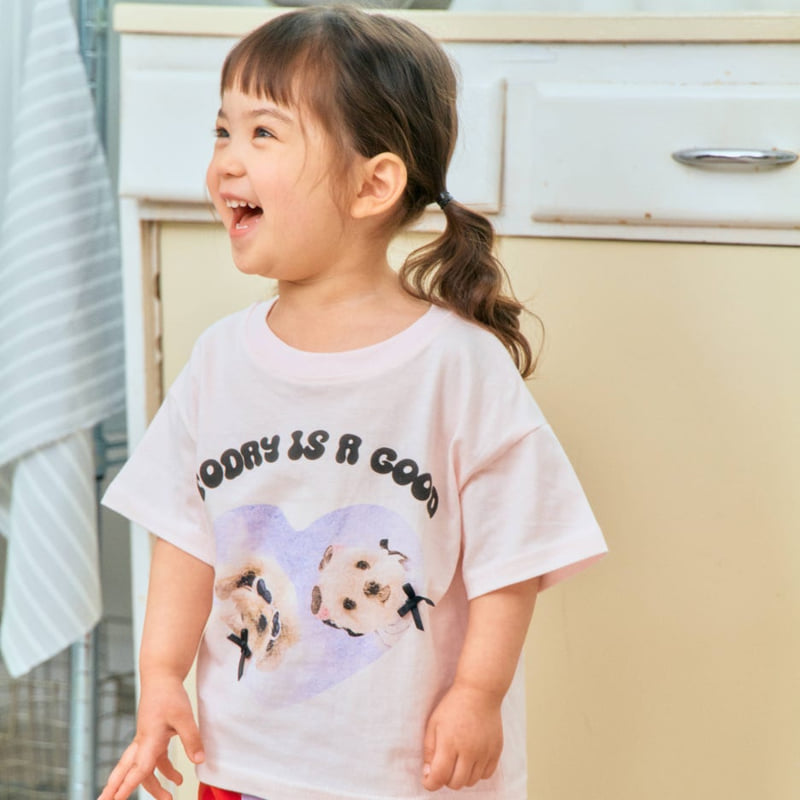 Firstblue - Korean Children Fashion - #toddlerclothing - Summer Puppy Short Sleeve Tee - 2