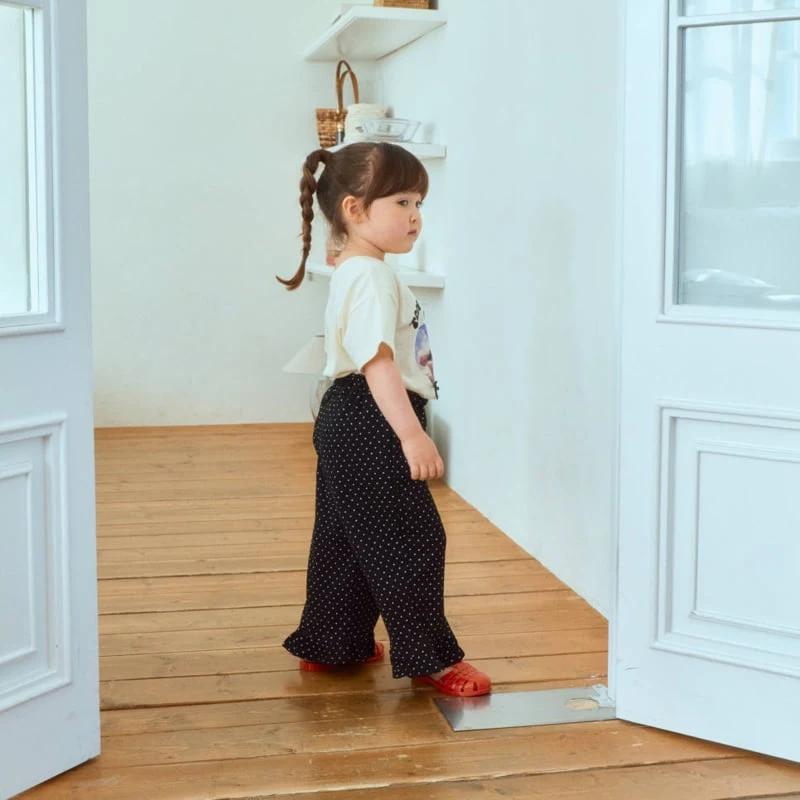 Firstblue - Korean Children Fashion - #toddlerclothing - Tom Dot Frill Pants - 6