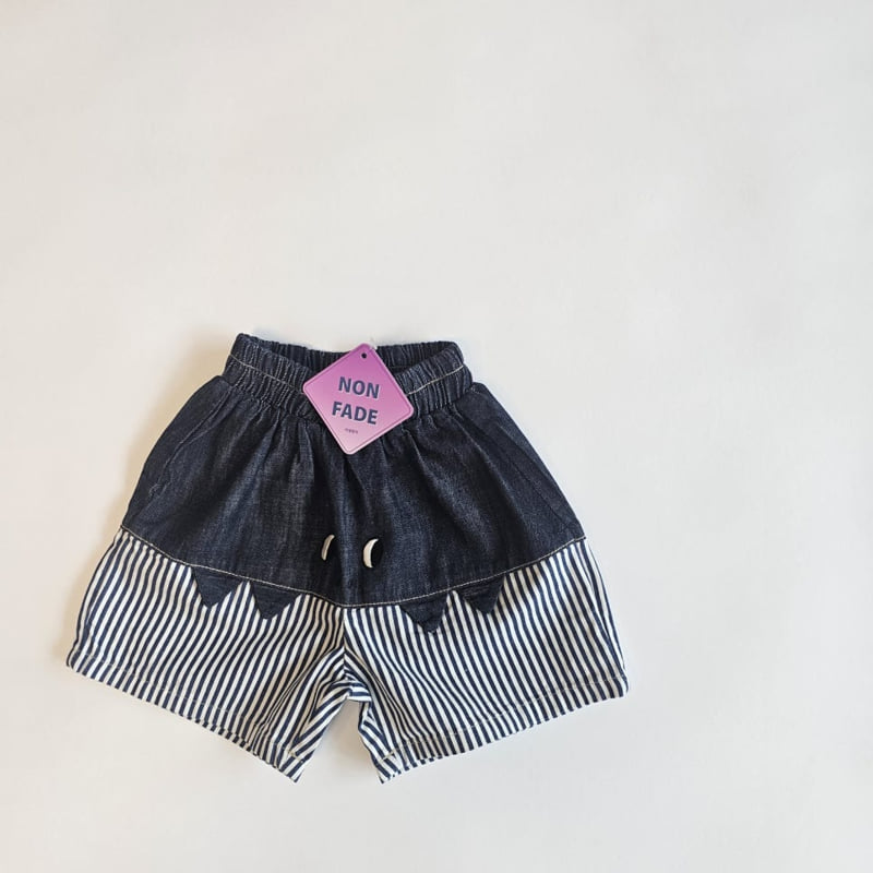Firstblue - Korean Children Fashion - #toddlerclothing - Vintage Dino Denim Shorts - 2