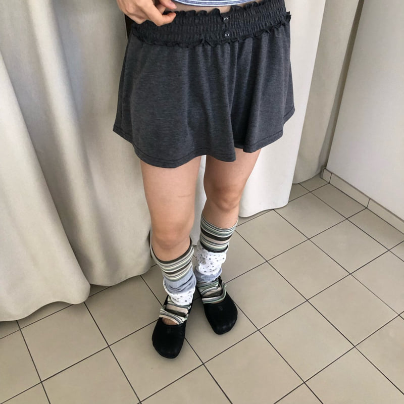 Flash - Korean Women Fashion - #momslook - Smocked Skirt Pants - 6