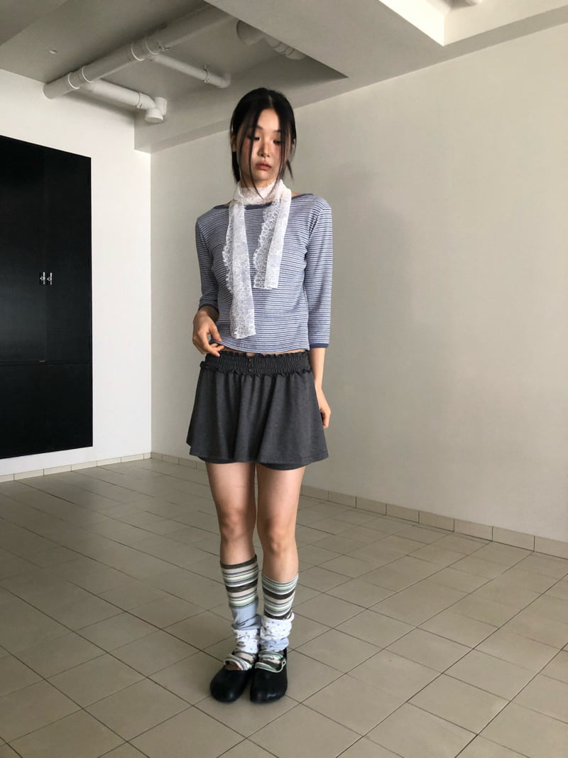 Flash - Korean Women Fashion - #momslook - Smocked Skirt Pants - 8