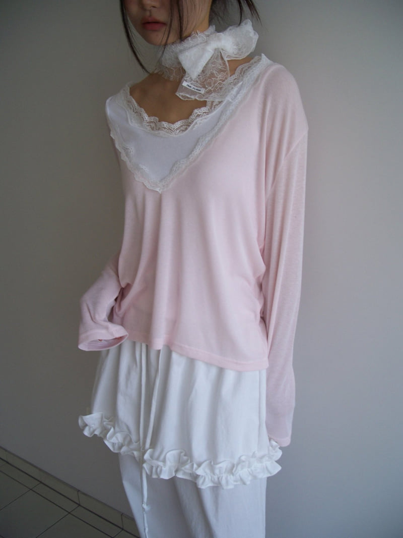 Flash - Korean Women Fashion - #momslook - Nouveau V-Neck Tee - 11