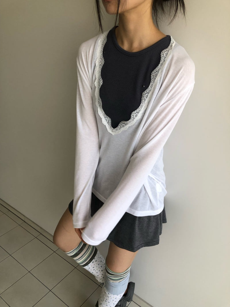 Flash - Korean Women Fashion - #momslook - Nouveau V-Neck Tee - 9