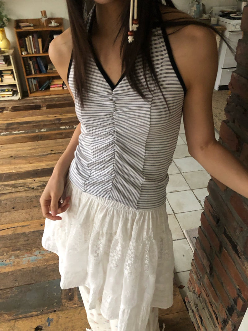 Flash - Korean Women Fashion - #shopsmall - Muse Halter Sleeveless Top - 3