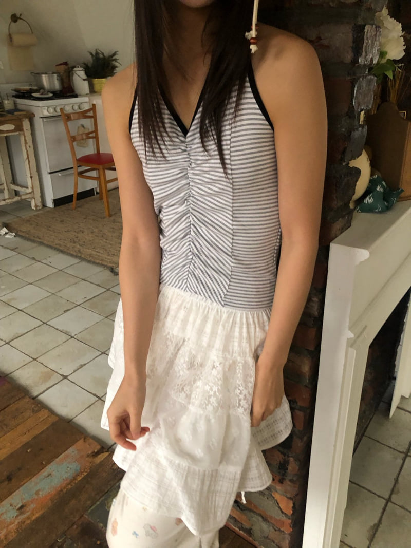 Flash - Korean Women Fashion - #shopsmall - Muse Halter Sleeveless Top - 4