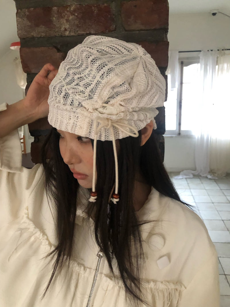 Flash - Korean Women Fashion - #thatsdarling - Flower Beanie - 2