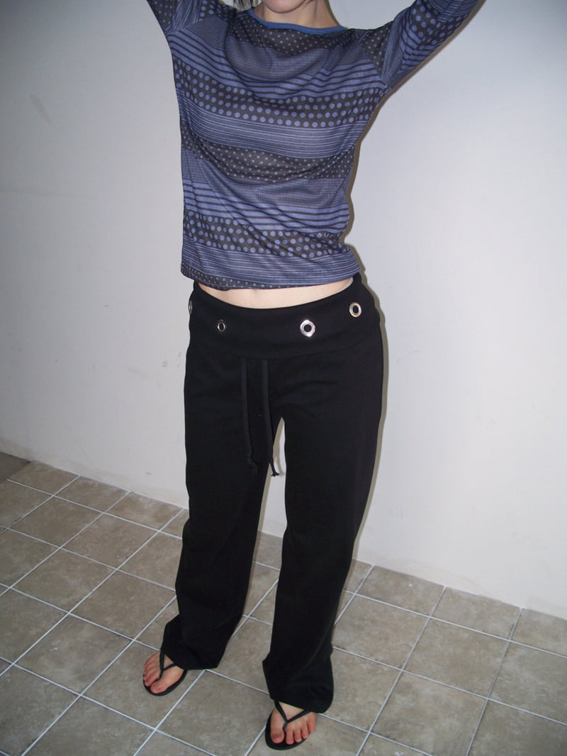 Flash - Korean Women Fashion - #womensfashion - Eyelet Pants - 12