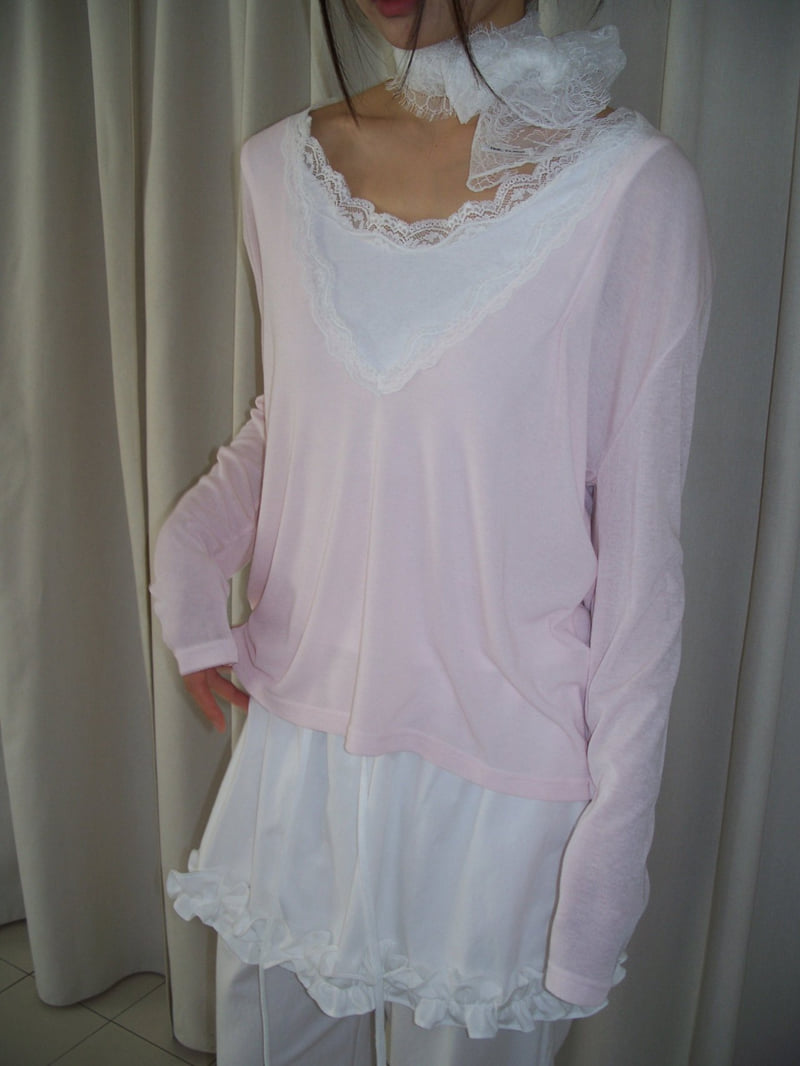 Flash - Korean Women Fashion - #womensfashion - Nouveau V-Neck Tee - 10