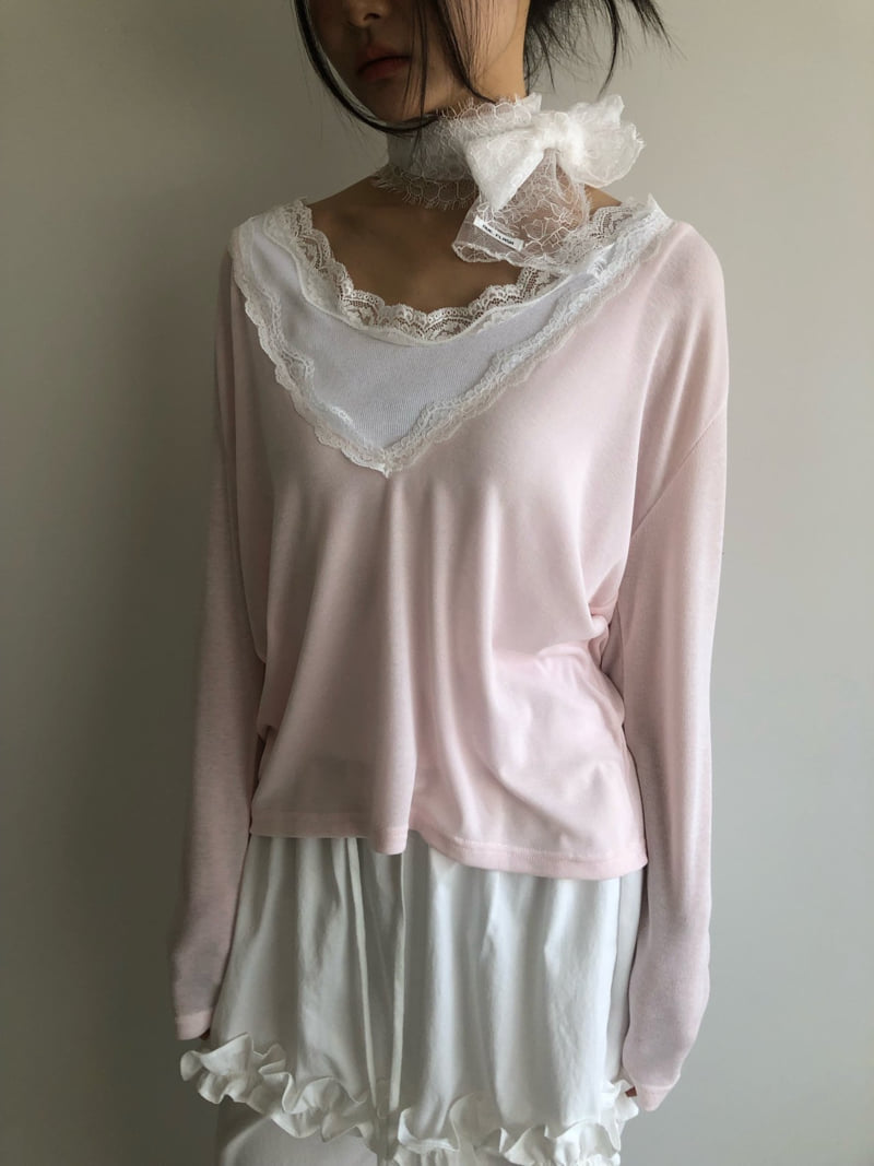 Flash - Korean Women Fashion - #womensfashion - Nouveau V-Neck Tee - 12