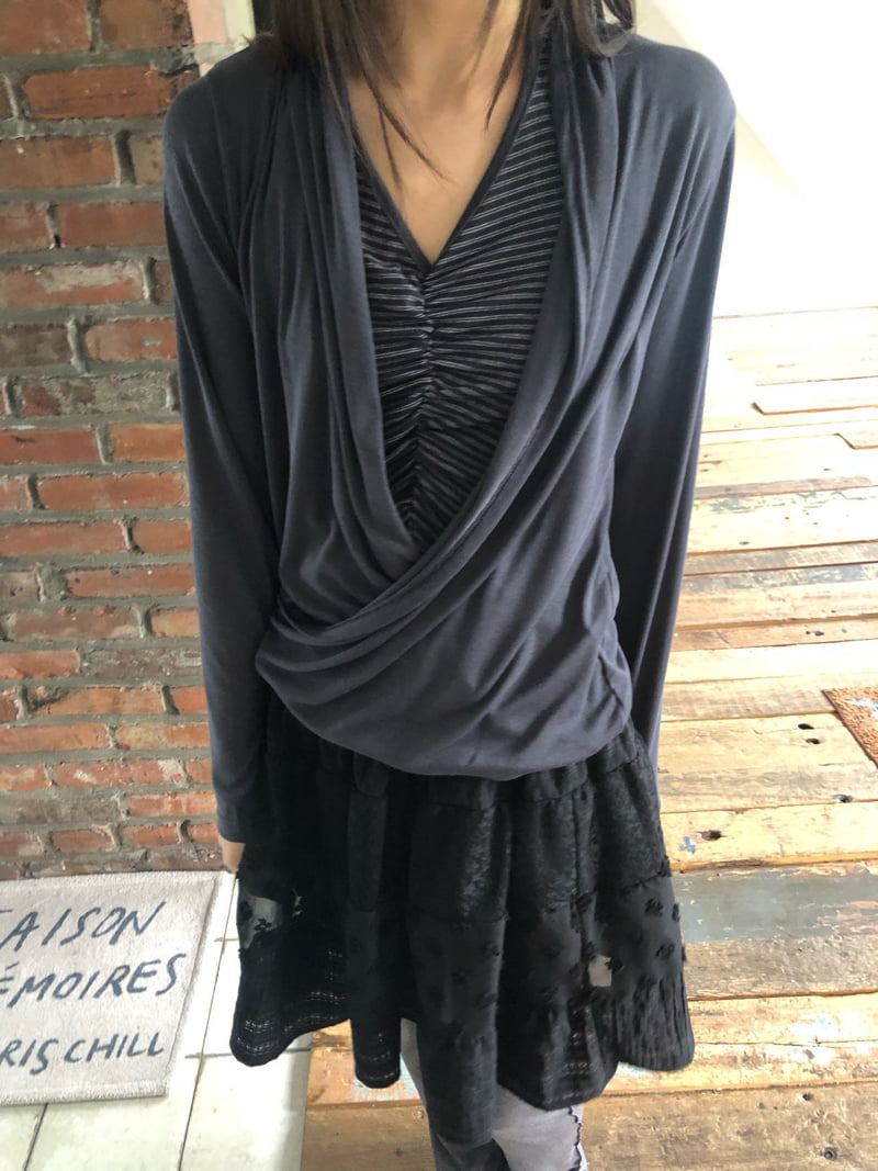 Flash - Korean Women Fashion - #womensfashion - Wrap Tee - 10