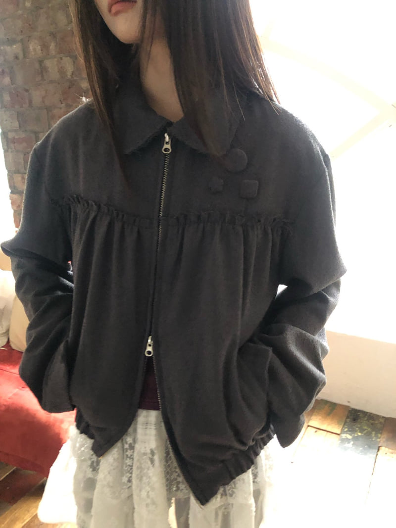Flash - Korean Women Fashion - #womensfashion - Button Tweed Jacket - 10