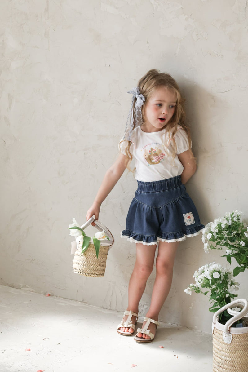Flo - Korean Children Fashion - #discoveringself - Rose Denim Pants - 5
