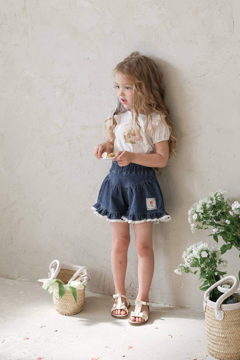 Flo - Korean Children Fashion - #fashionkids - Rose Denim Pants - 6