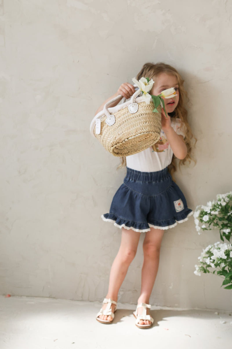 Flo - Korean Children Fashion - #kidsshorts - Rose Denim Pants - 7