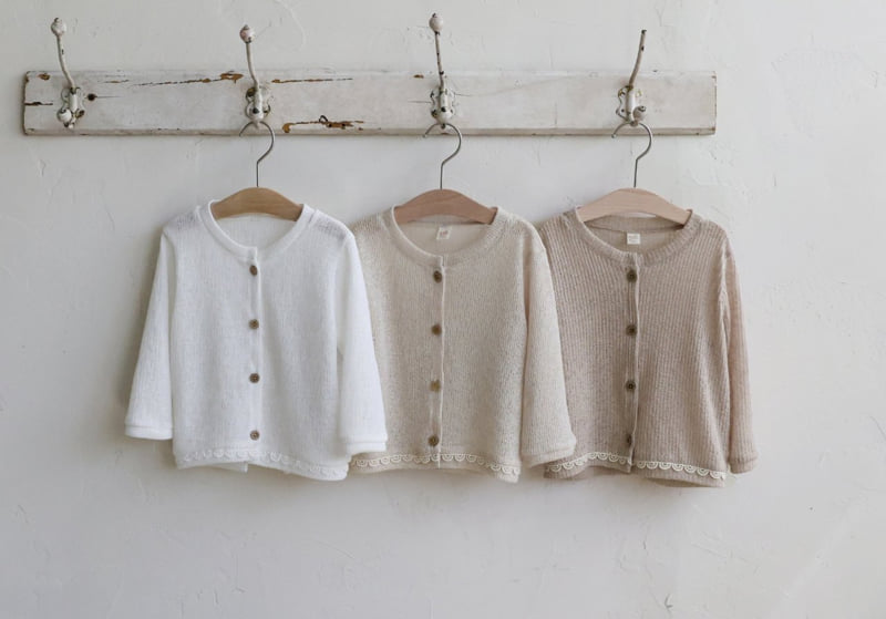 Flo - Korean Children Fashion - #kidsshorts - Nets Cardigan