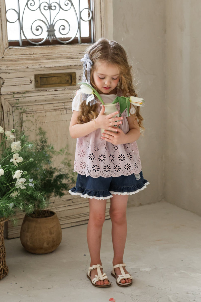 Flo - Korean Children Fashion - #kidsstore - Rose Denim Pants - 8