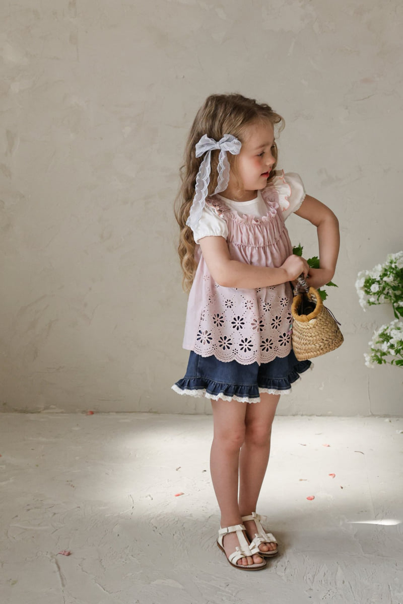 Flo - Korean Children Fashion - #kidzfashiontrend - Rose Denim Pants - 9