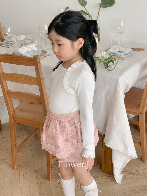 Flower J - Korean Children Fashion - #childofig - Chabby Skort - 2