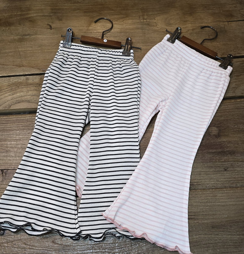 Flower J - Korean Children Fashion - #kidsshorts - Stripe Pants
