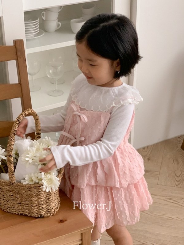 Flower J - Korean Children Fashion - #magicofchildhood - Rose Vest Set-Up
