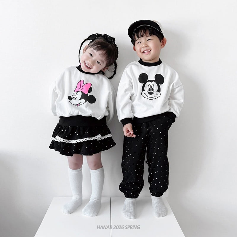 Hanab - Korean Children Fashion - #designkidswear - Dot Mickey Mini Set