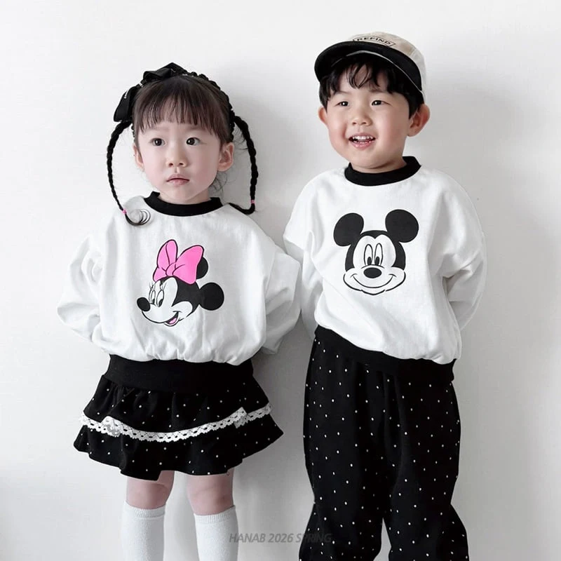 Hanab - Korean Children Fashion - #fashionkids - Dot Mickey Mini Set - 3