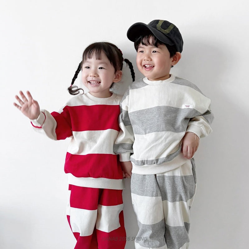 Hanab - Korean Children Fashion - #fashionkids - Bold Stripe Set