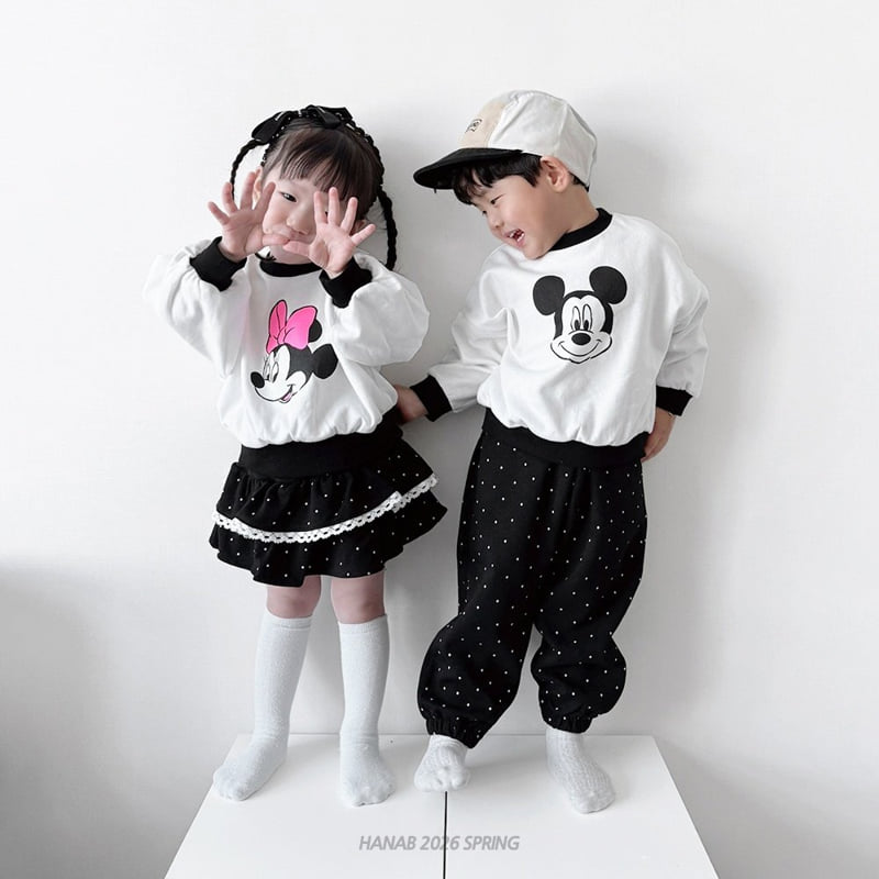 Hanab - Korean Children Fashion - #fashionkids - Dot Mickey Mini Set - 4