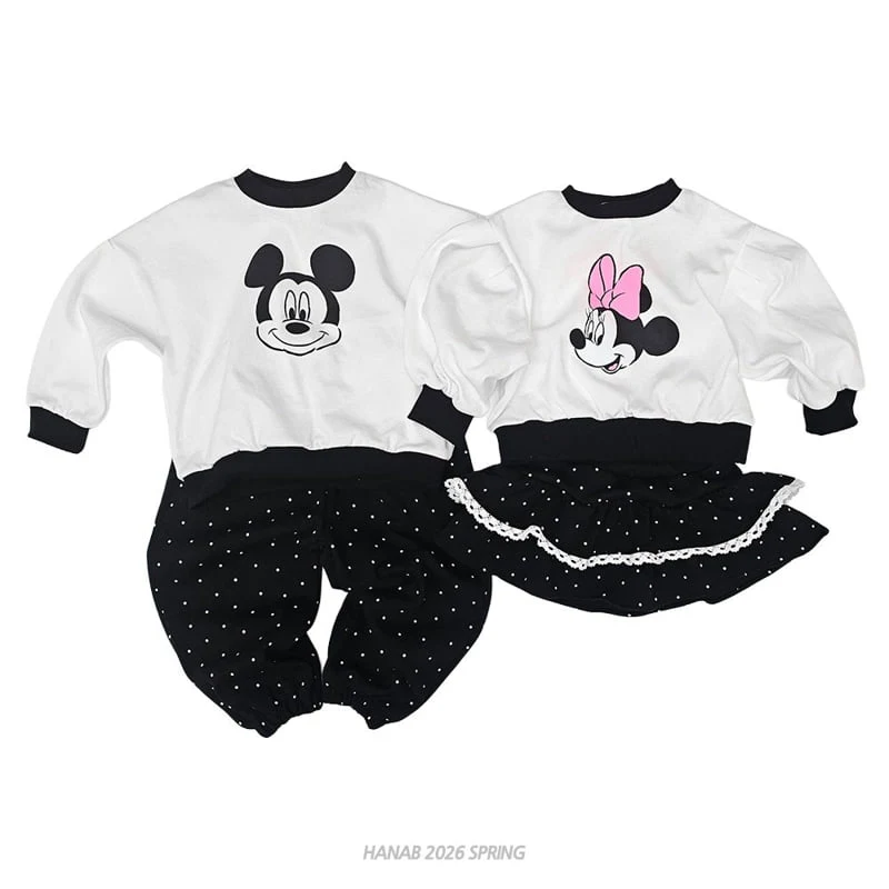 Hanab - Korean Children Fashion - #littlefashionista - Dot Mickey Mini Set - 8