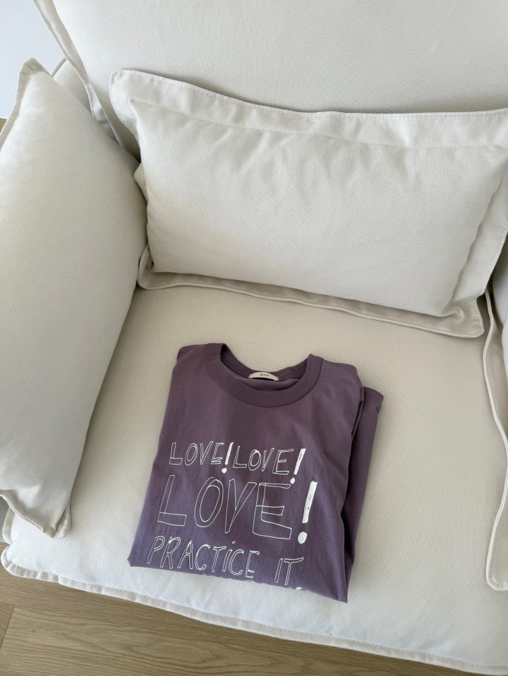 Hiyann - Korean Women Fashion - #momslook - Love Tee - 11