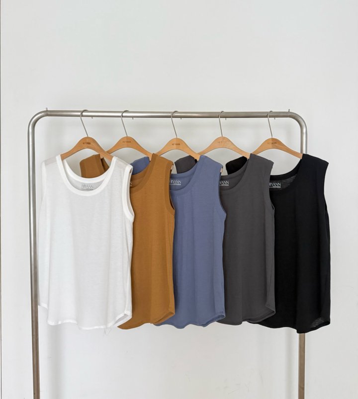 Hiyann - Korean Women Fashion - #momslook - Ribbed Sleeveless Top